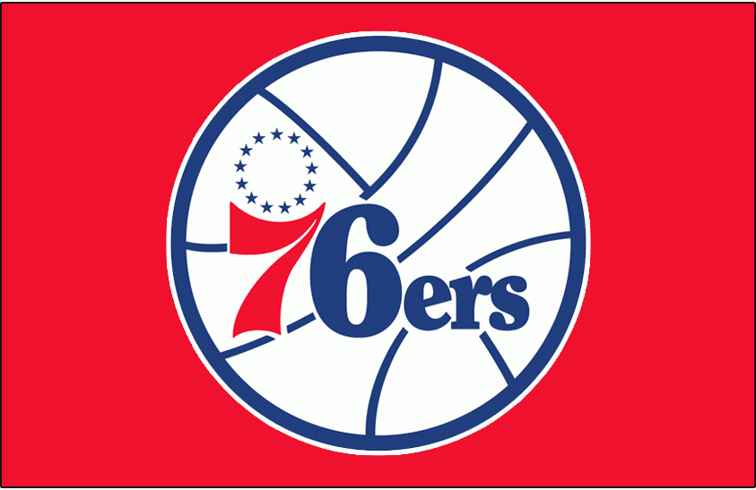 Philadelphia 76ers 1977-1997 Primary Dark Logo DIY iron on transfer (heat transfer)